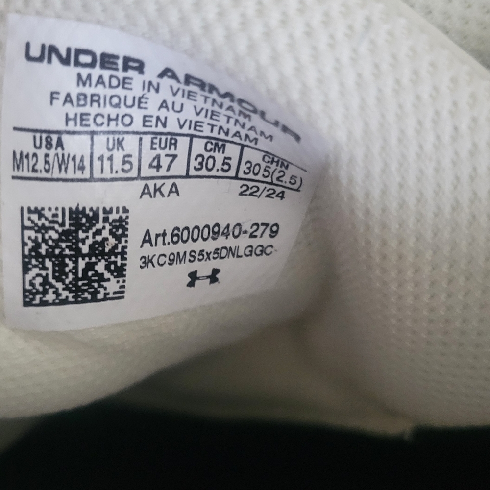 Under Armour UA Court Anatomix TC 'Tuff Crowd' Sneakers Men's Size 12.5 Cream - Picture 6 of 7